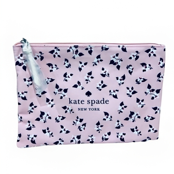 NEW kate spade Floral Print Canvas Pouch - Picture 1 of 6